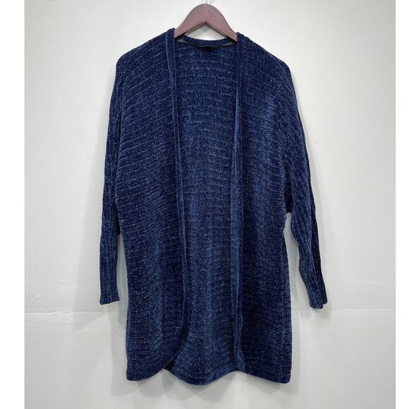 Torrid Chenille Cocoon Open Front Ribbed Sweater / Size-1 - Picture 2 of 14